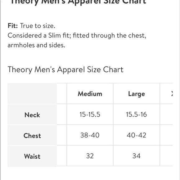 Theory Patrick Men’s Long Sleeve Button Down Dress Shirt Dark Grey Size Large - Picture 8 of 8